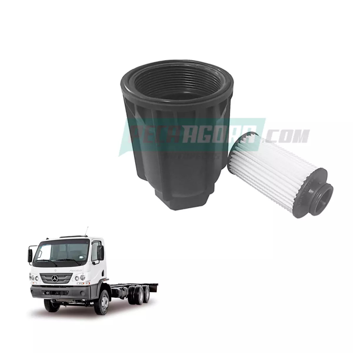 ELEMENTO FILTRO SISTEMA ARLA UREIA MERCEDES ACCELO 815 1016 1316 1419 MOTOR OM92