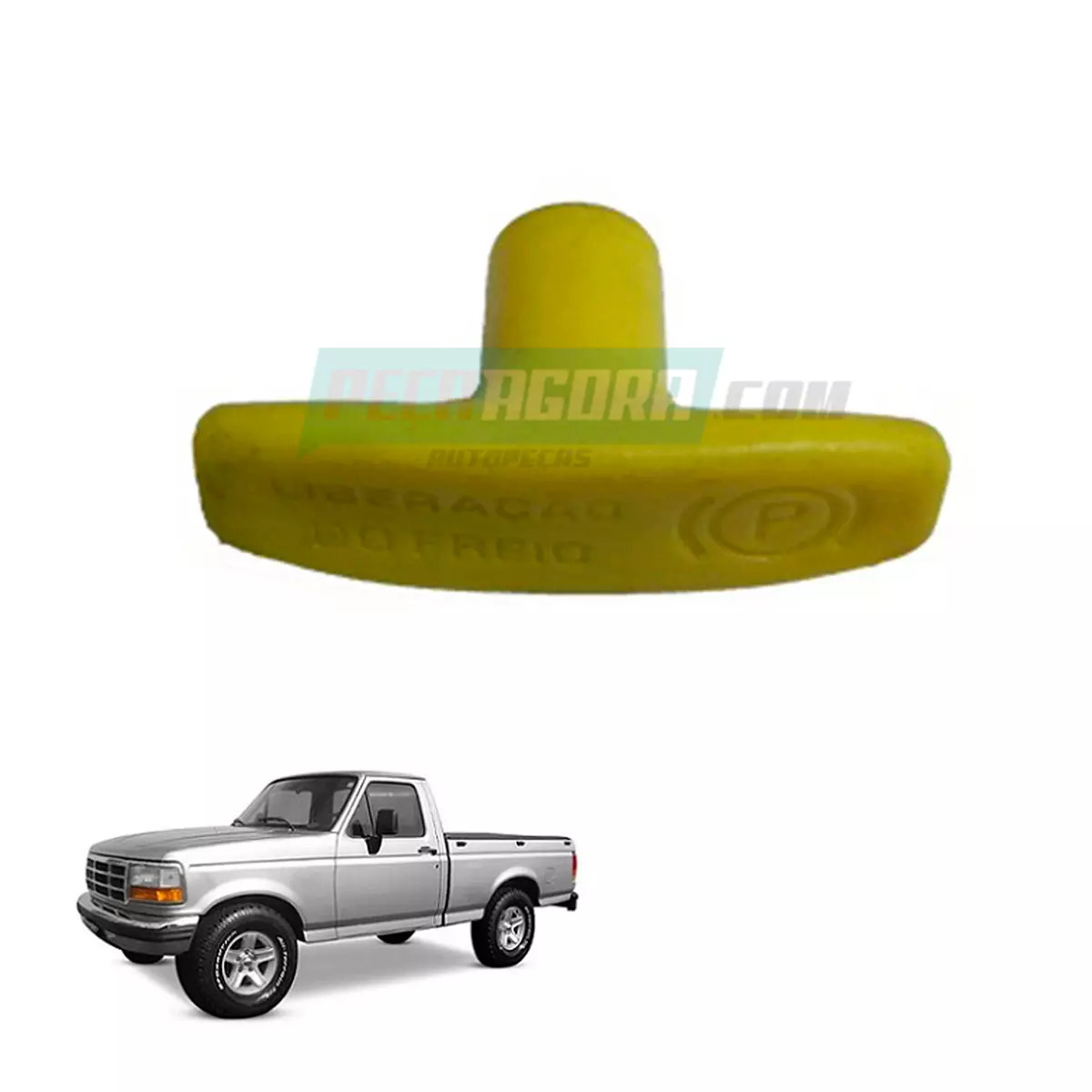 BOTAO VALVULA FREIO ESTACIONARIO FORD F1000 F4000 92 A 96 (TNK607402,)