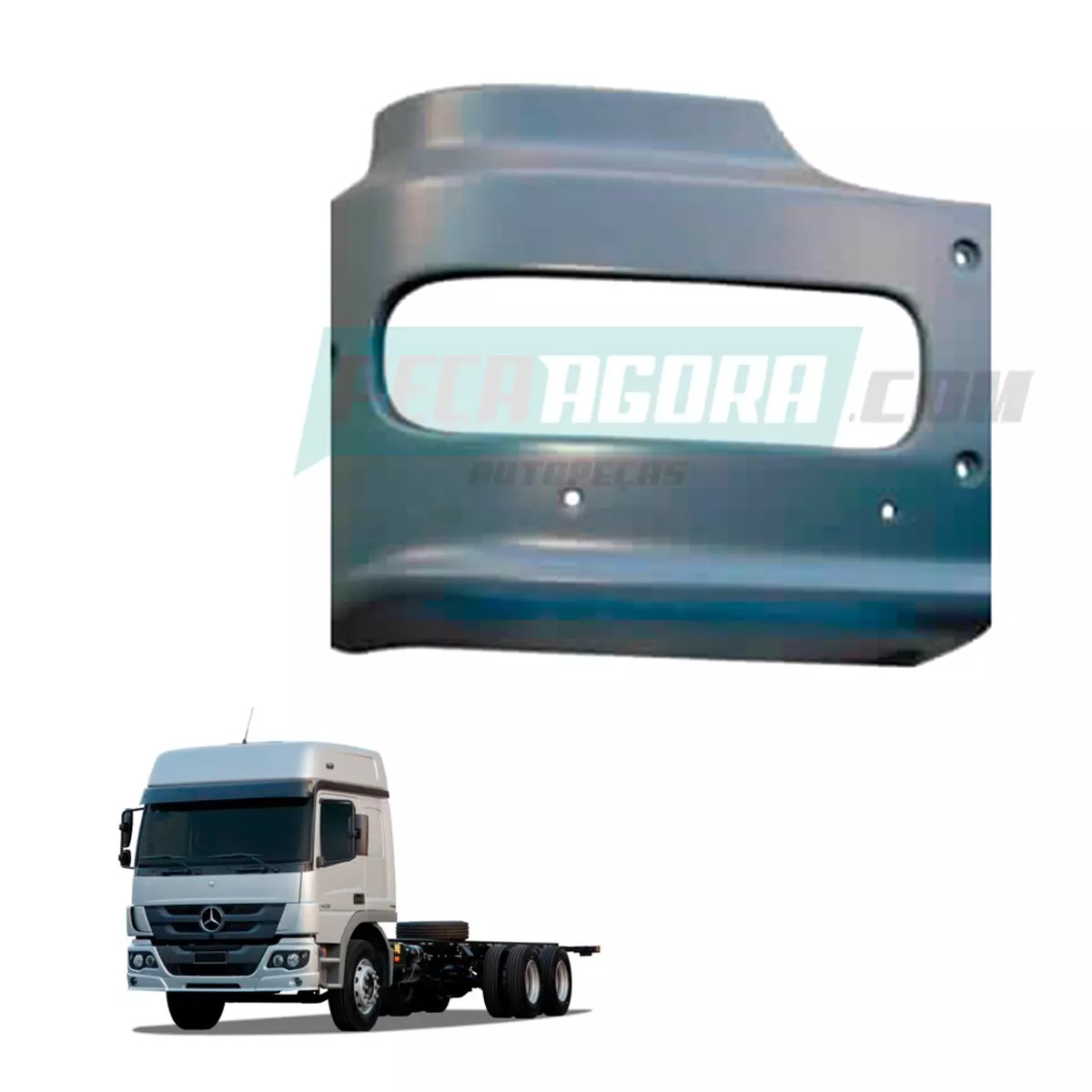 PONTEIRA PARACHOQUE LD DIREITA MB ATEGO 2010 (9588805670:)