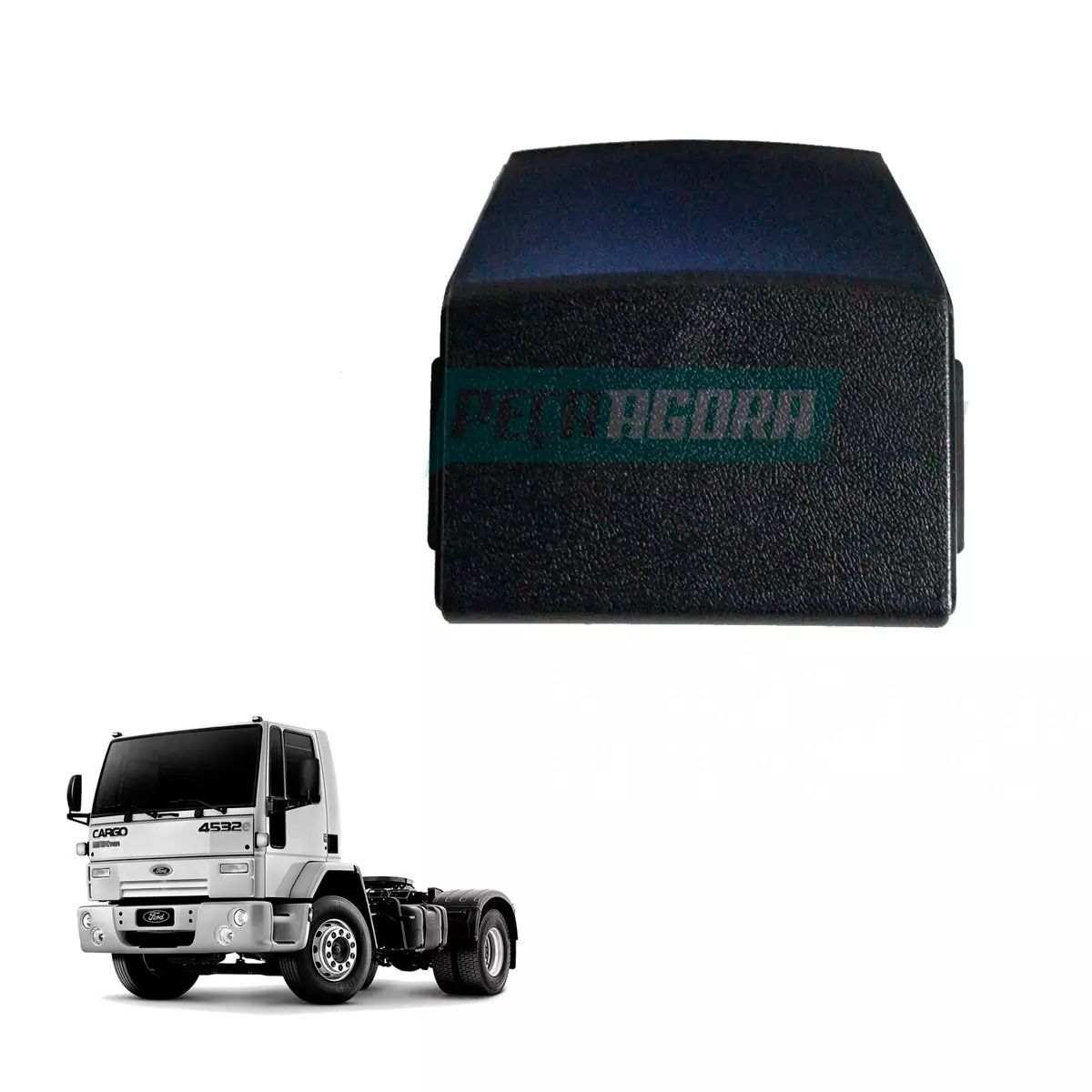 BOTAO CAPA BUZINA VOLANTE FORD CARGO TODOS (97HU3A515AB,)