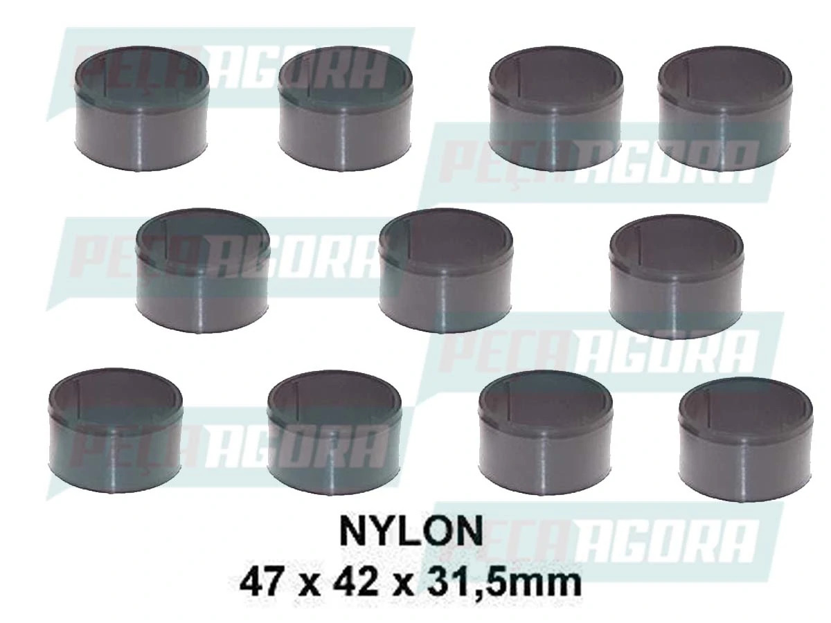    BUCHA EIXO S CARRETA RANDON ANTIGA NYLON 47X42X31,5MM (3054213650)