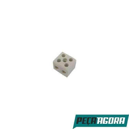 CONECTOR DE PORCELANA FOXLUX BIPOLAR 10MM 24.23 PACOTE C/ 2 (10756CC)