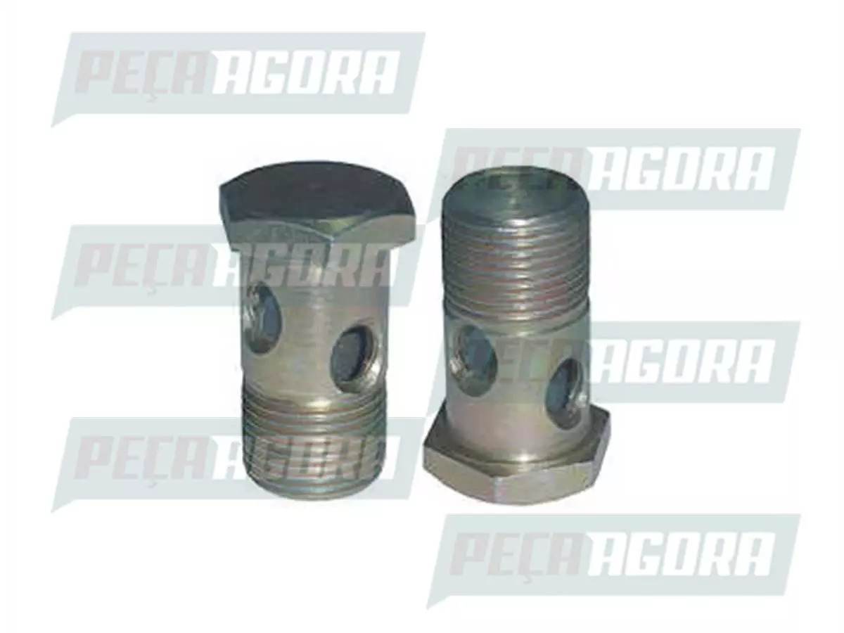 CAIXA 10 PARAFUSO BANJO 20MM 4FUROS SEM TUBO MB MERCEDES BENZ OM904 924 906 926 