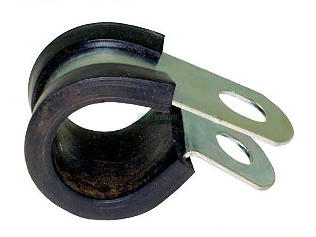 CAIXA 5 ABRACADEIRA COM BORRACHA TUBO 16-20MM FURO 6MM (CX.916016016204.**5)