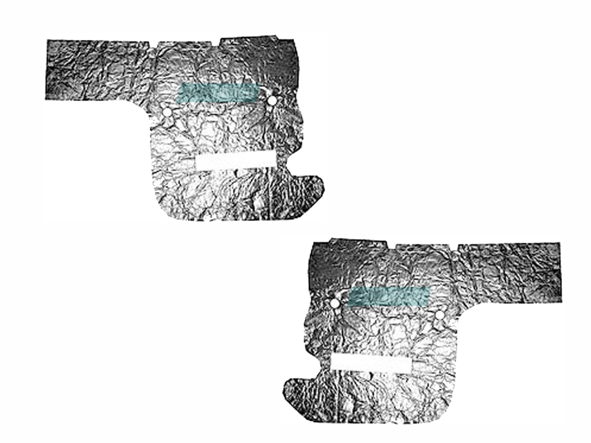 CAIXA 2  PAR ISOLACAO TERMICA MANTA MOTOR LD LE MB MERCEDES BENZ 1620 (CX.P.3846