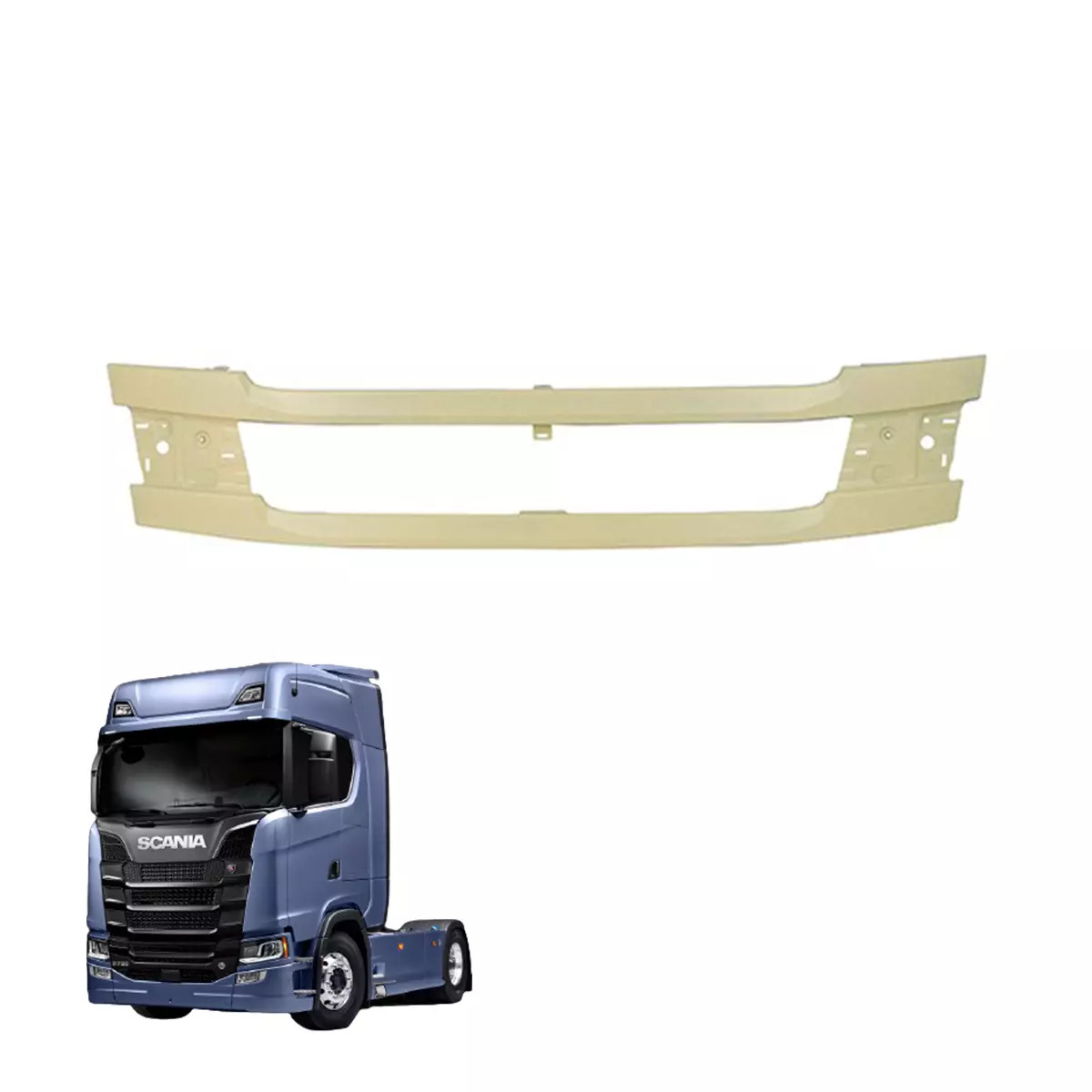 GRADE FRONTAL PARA SCANIA SERIE S 2019 DIANTE FERRO (2392771-8890312-KSC05-074)