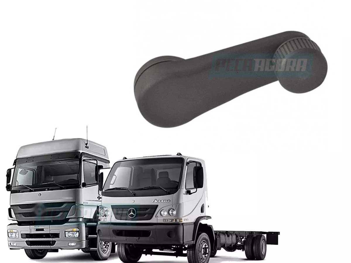  MANIVELA VIDRO PRETA CAMINHAO MB AXOR ATEGO ACCELO MERCEDES BENZ (9737600002)