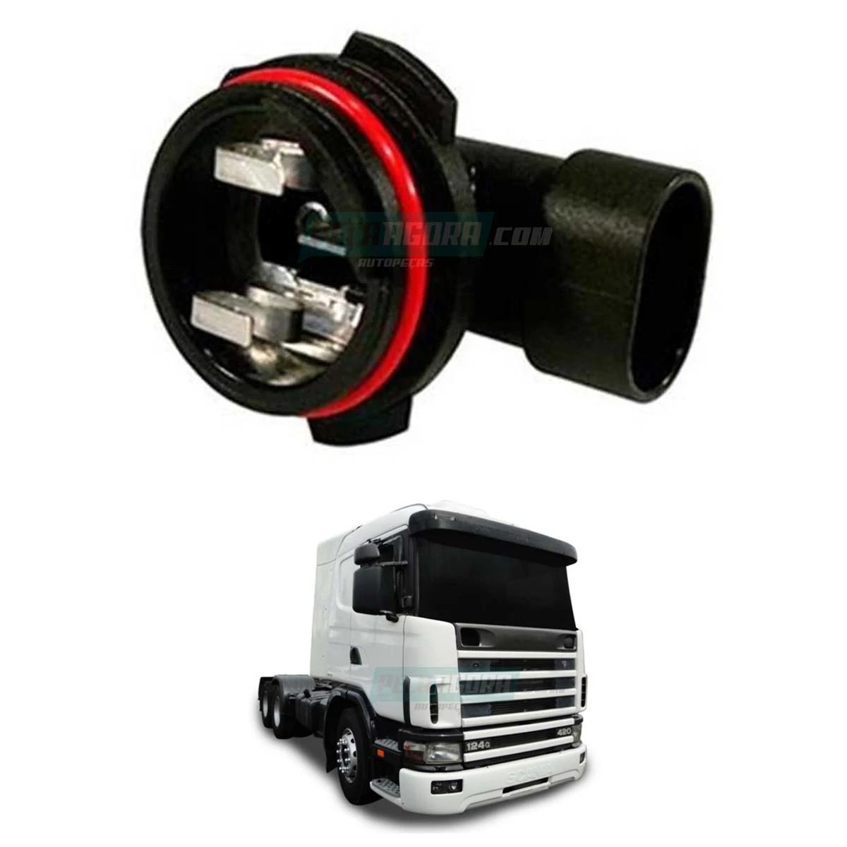  SOQUETE FAROL MILHA PARA SCANIA SERIE 4 (1400209)