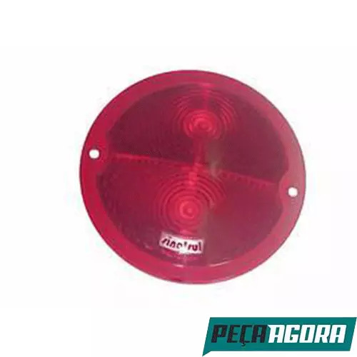 CAIXA LENTE LANTERNA TRASEIRA RANDON  VERMELHA CARRETA (45216)