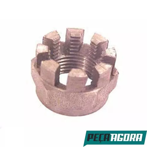  KIT PORCA CASTELO SEM COLAR  MANGA DE EIXO 7/8NF VOLKSWAGEN (2RD407672A)