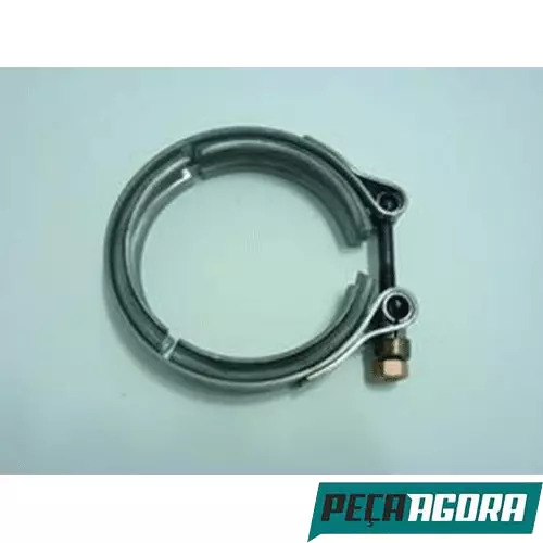  ABRACADEIRA CONEXAO TUBO ESCAPE CUMMINS 6BT 10MM VW 12170 13170 15180 15170 161