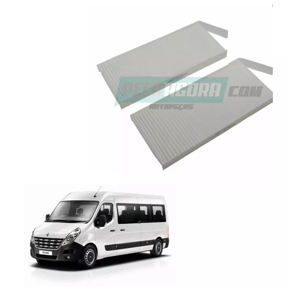 ELEMENTO FILTRO AR CONDICIONADO RENAULT MASTER 2.3 16V DCI DIESEL 130 CV ANO 201