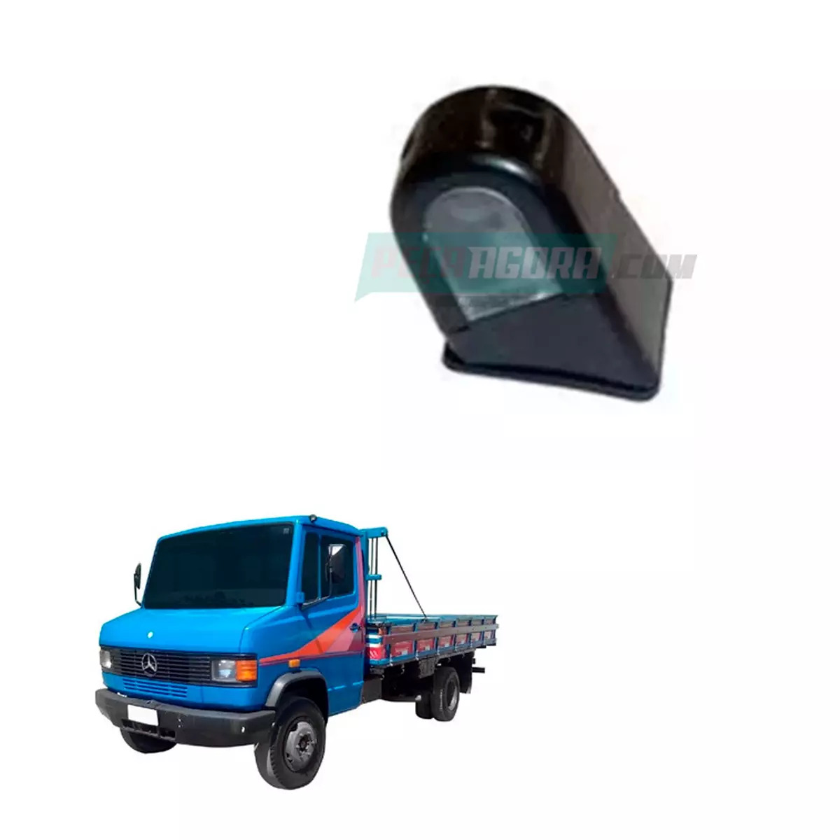 CAIXA 2 LANTERNA DELIMITADORA CABINE MB LN 912 L1723 CRISTAL (CX.6888207156]**2)