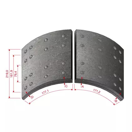 JOGO LONA FREIO 2X (DFW910DNA38XX) (DFW910DNA38XX)