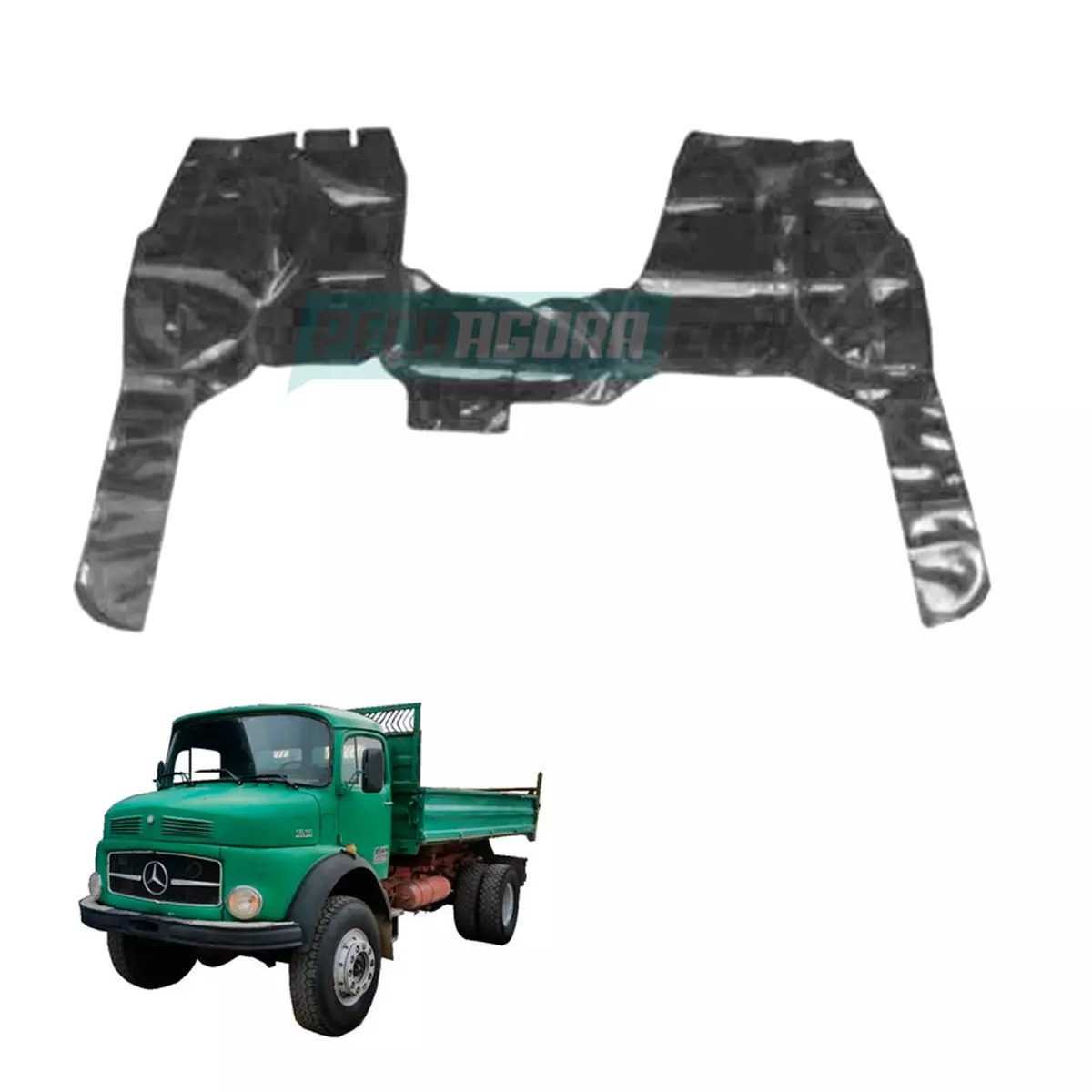 TAPETE VINIL CAMINHAO MB 1519 CABINE SIMPLES CINZA (PUES801C)