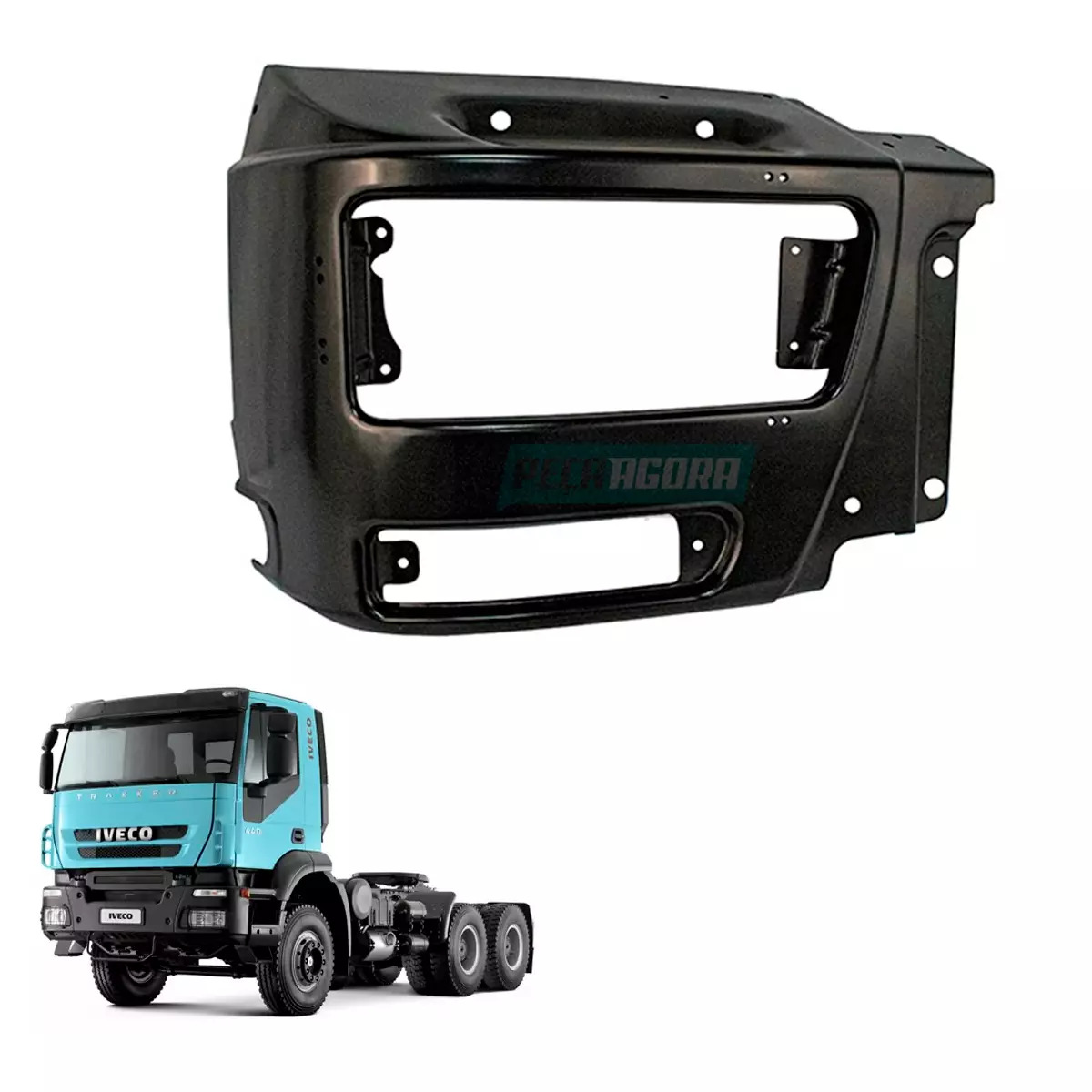 PARACHOQUE DIANTEIRO PARA IVECO NOVO TRAKKER ESQUERDO LATERAL (504091075)