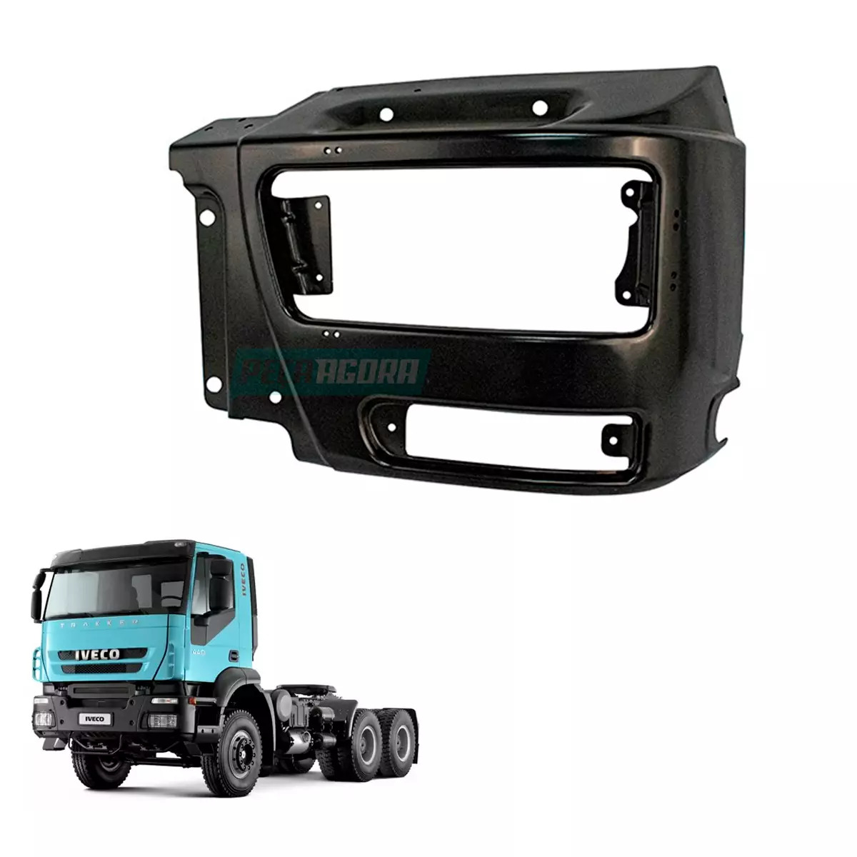 PARACHOQUE DIANTEIRO PARA IVECO NOVO TRAKKER DIREITO LATERAL (504091076)