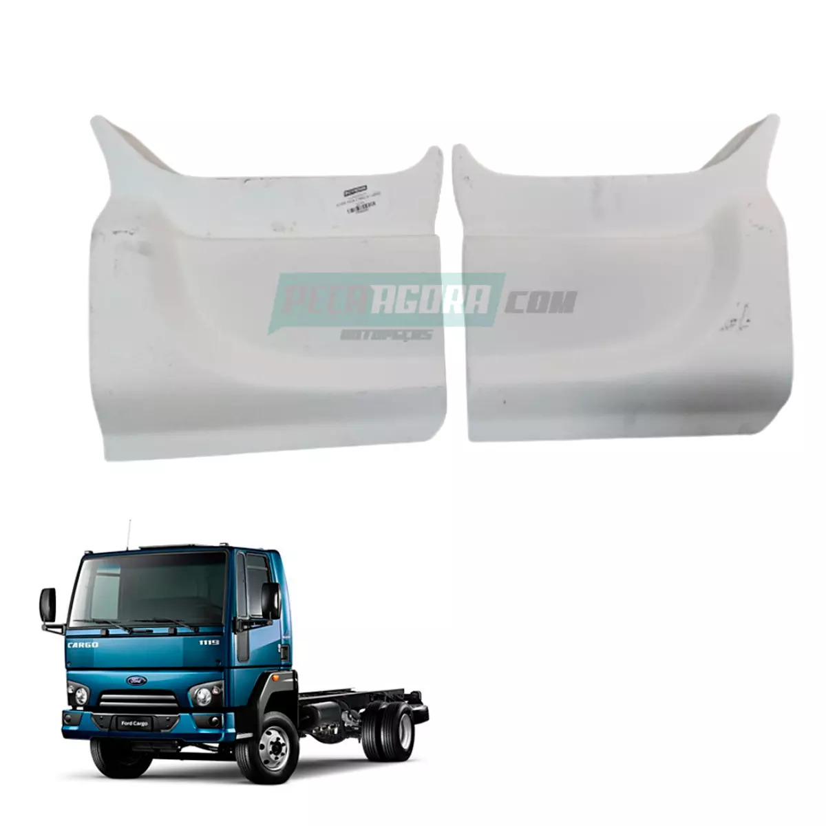 PAR TAMPA ESTRIBO PEGA CHINELO FORD CARGO 1119 816S (Q1660)