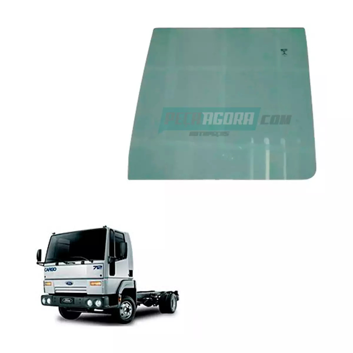 VIDRO PORTA LE VERDE FORD CARGO 712 814 815 915 1215 1317 1415 1417 1617 1622 17