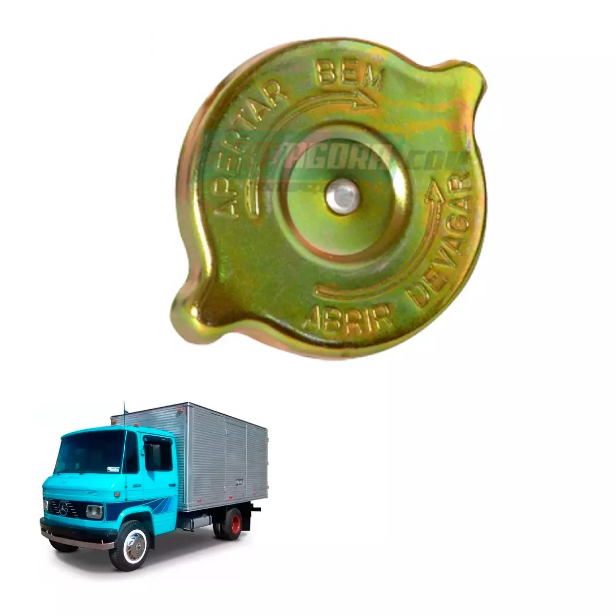 TAMPA RADIADOR 7 LIBRAS CHAPA MB 608 708 LK LS LPO LP1113 2013 2219 2220 2213 15