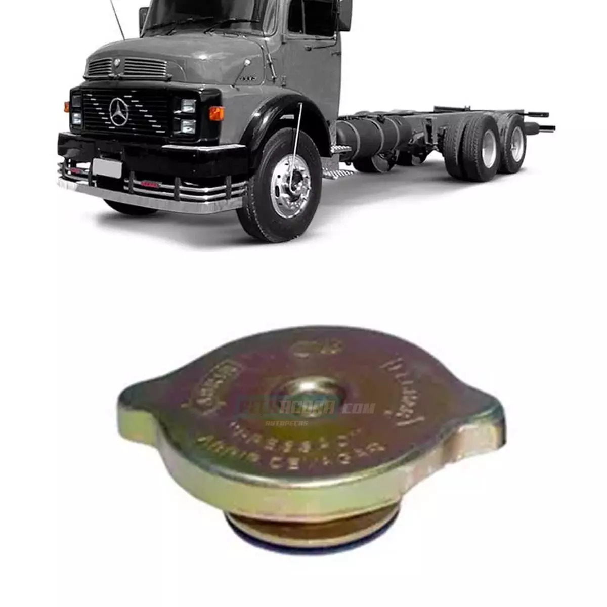 CAIXA 2 TAMPA RADIADOR AGUA LATAO MB L1113 1313 1315 2013 2213 1115 ONIBUS ATE 8