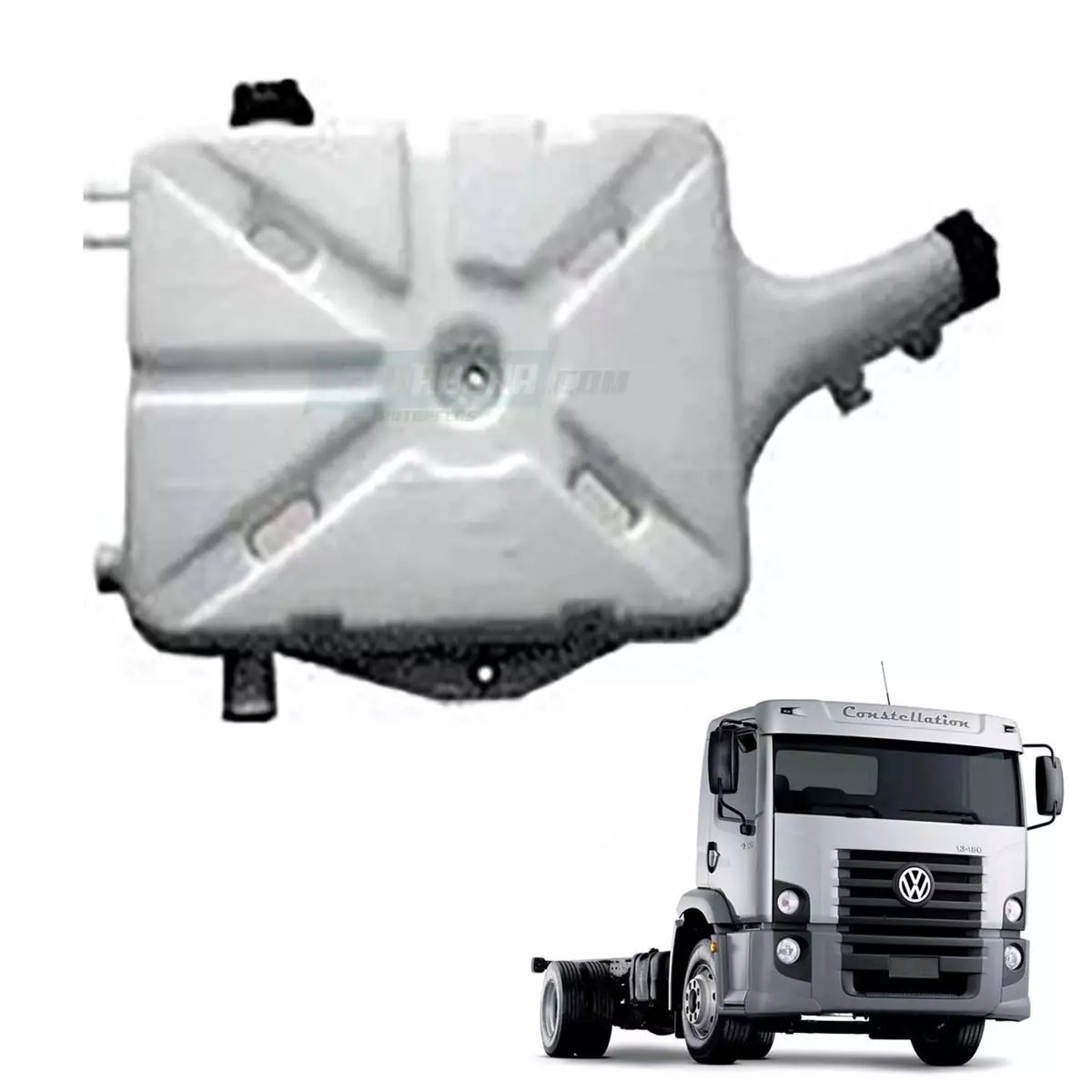 RESERVATORIO AGUA RADIADOR COM TAMPA VW 17210 23210 17250 23250 24250E 13170 151