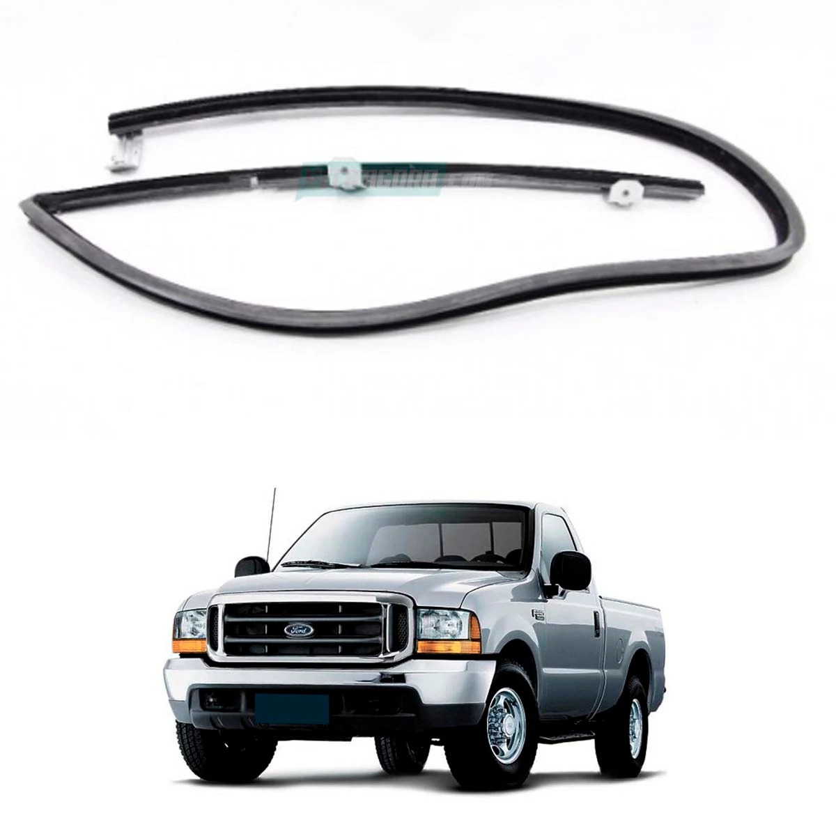 CANALETA VIDRO PORTA LE ESQUERDO FORD F250 F350 F4000 F12000 F14000 F16000 98 A 