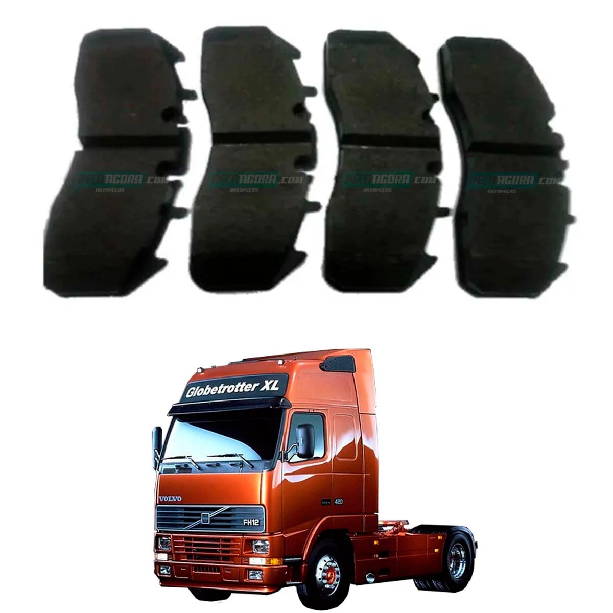 PASTILHA FREIO DIANTEIRO TRASEIRO VOLVO FH12 FH13 ONIBUS B12R B290R B7R B9R (210