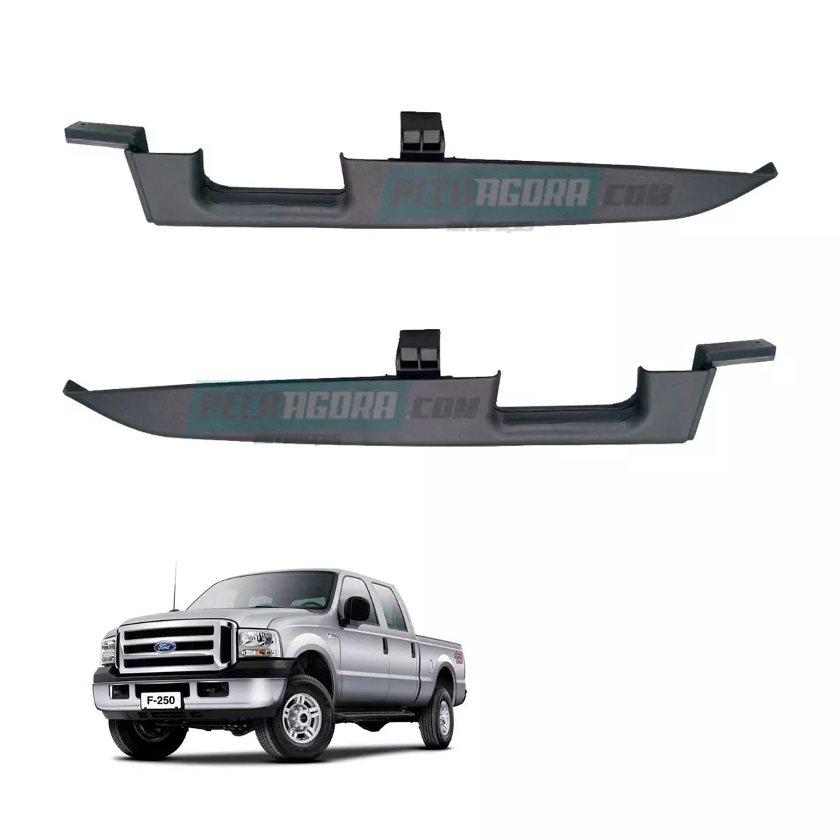 PAR PUXADOR INTERNO PORTA CINZA LD LE FORD F250 F350 F4000 (YC352524140BAN2B..)