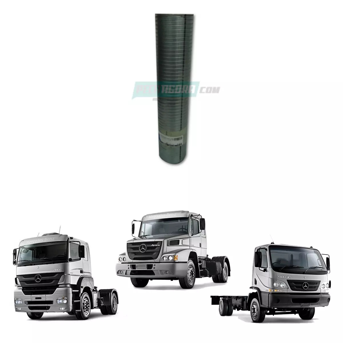 TUBO FLEXIVEL ESCAPAMENTO MB GALVANIZADO 3 POLEGADAS X375MM (9704907265)