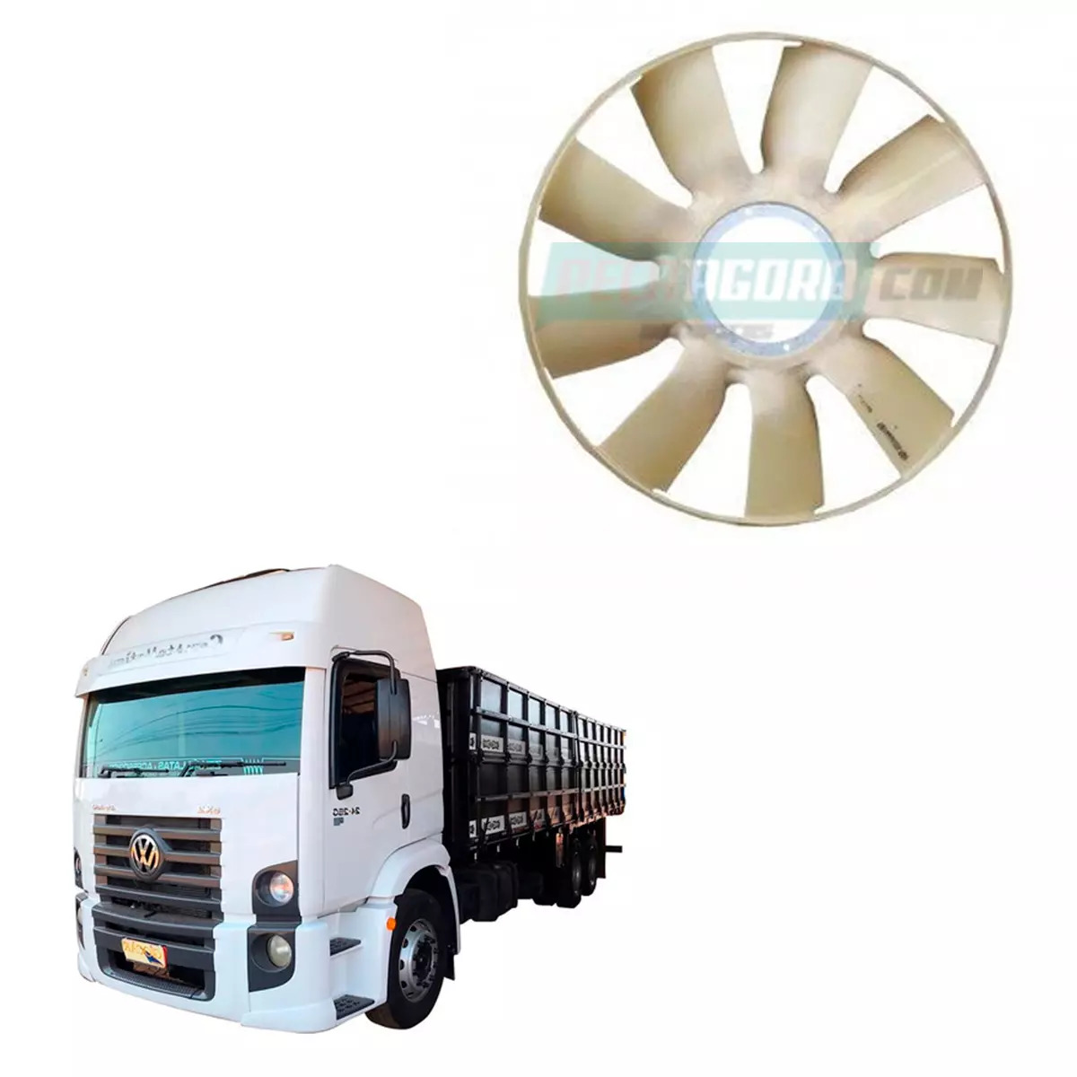 HELICE RADIADOR MOTOR 9 PAS VW 19330T 19390T 25390T 26390R 26420T ADVANTEC 2012 