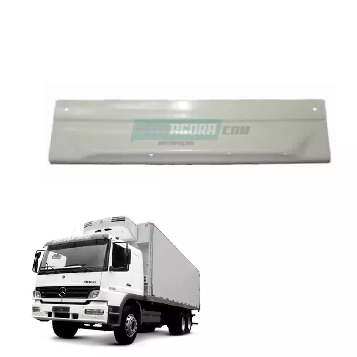 PARACHOQUE CENTRAL PLASTICO MBB ATEGO MODELO 2012 DIANTE (9588801104-9588801204-