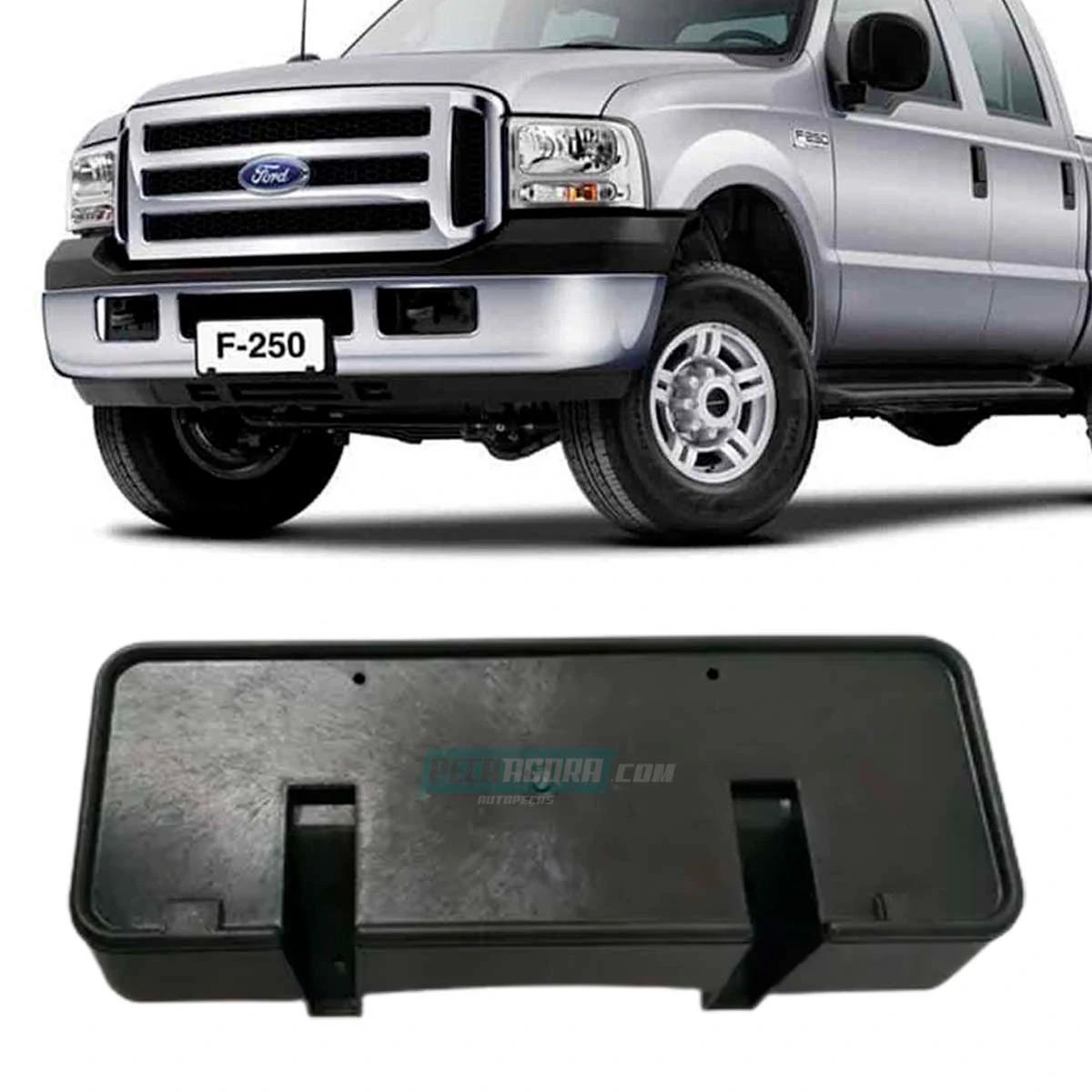 SUPORTE PLACA DIANTEIRA FORD F250 F350 F4000 98 A 2008 (XC3517A385AAYGA,)