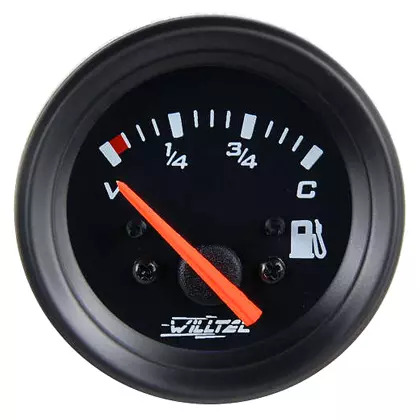 INDICADOR COMBUSTIVEL PRETO 12V UNIVERSAL USA COM BOIA W80002  (W23341)