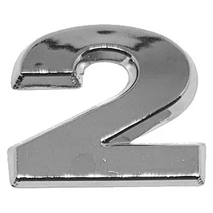 NUMERO 2 CROMADO PONTENCIA VW (ML3382)