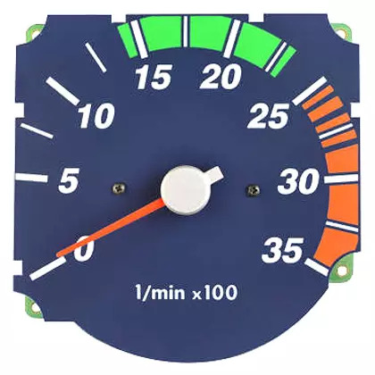 TACOMETRO AZUL 24V SEM MOLDURA VW CAMINHoES F13180 / F15180 ANO 2000 A 2006 MOLD