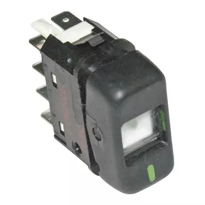 INTERRUPTOR TECLA 24V PRETO DUPLO COM RETORNOAGRALE MICRO / VOLARE MARCOPOLO TOR