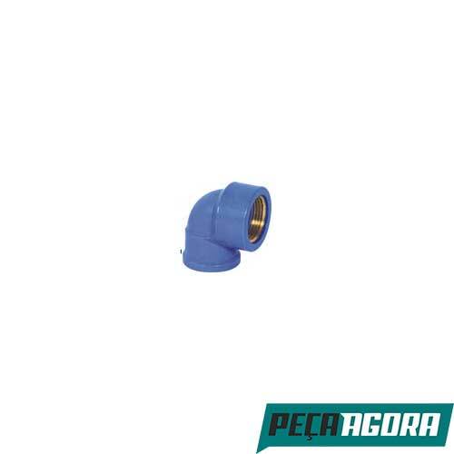 JOELHO LRM AZUL ROSCA LATAO KRONA 90 25MM X 1/2 PACOTE C/ 20 (11760CC)