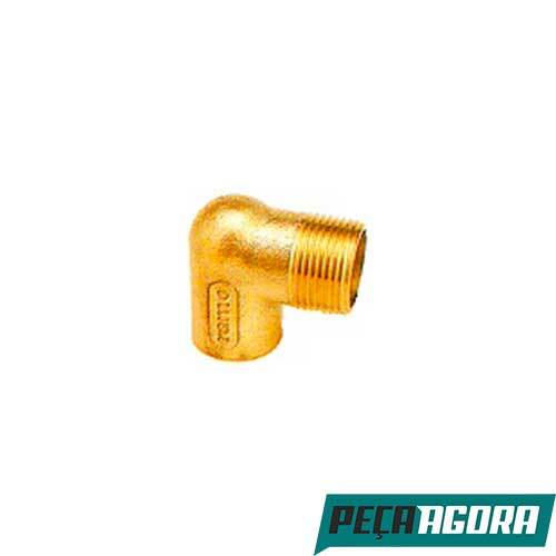 JOELHO METAL MACHO BKA 90° N.13 15MM X 1/2 (22996CC)