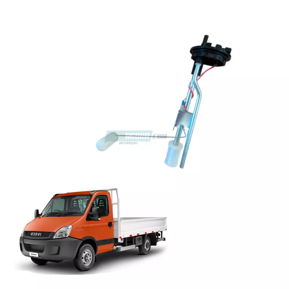 BOIA TANQUE ALUMINIO PARA IVECO DAILY COMBUSTIVEL COM HASTE 90 LITROS (V=310-C=3