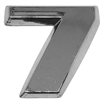 NUMERO 7 CROMADO PONTENCIA VW (ML3387)