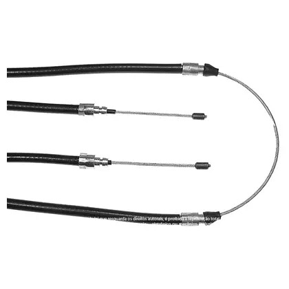CABO FREIO MAO 2715MM TRASEIRO FIAT DUCATO PEUGEOT BOXER CITROEN JUMPER 2003 EM 