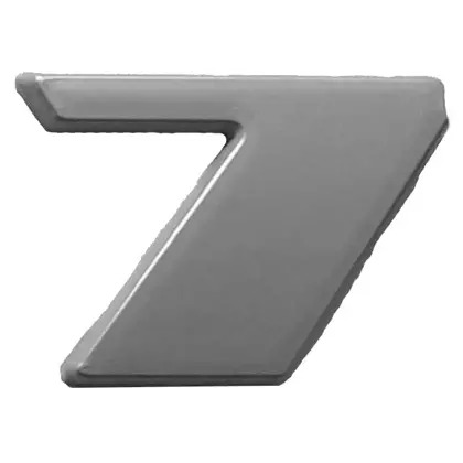 EMBLEMA 7 CROMADO FORD POTENCIA (ML3397)