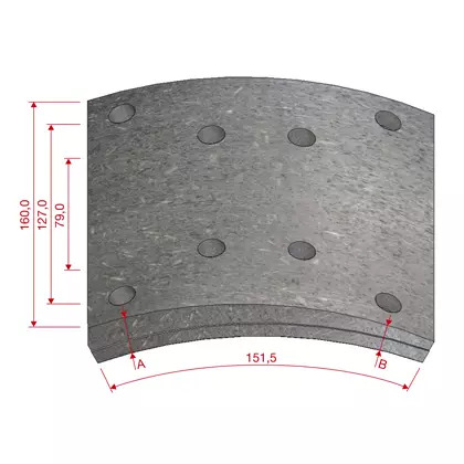 JOGO LONA FREIO DIANTEIRO 1X (DNA38) (DM594DNA38X.)