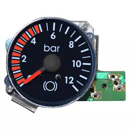 MANOMETRO DUPLO PRESSAO PRETO 0-12 BAR VW 17210 OD 8120OD 8150OD 9150OD 1724OT 1