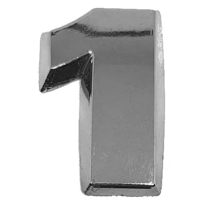 NUMERO 1 CROMADO PONTENCIA VW (ML3381)