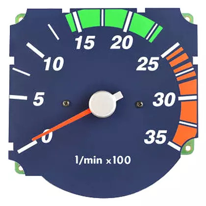 CONTAGIRO TACOMETRO 3500 RPM AZUL 12V VW 17220 17300 23220 23300 26220 26300 403