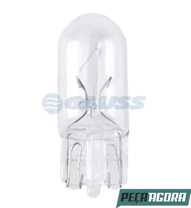 CAIXA LAMPADA P/ PAINEL T10 1 2V- 3W WEDGE INCOLOR 10 UNIDADES (CX.GL2821**10)