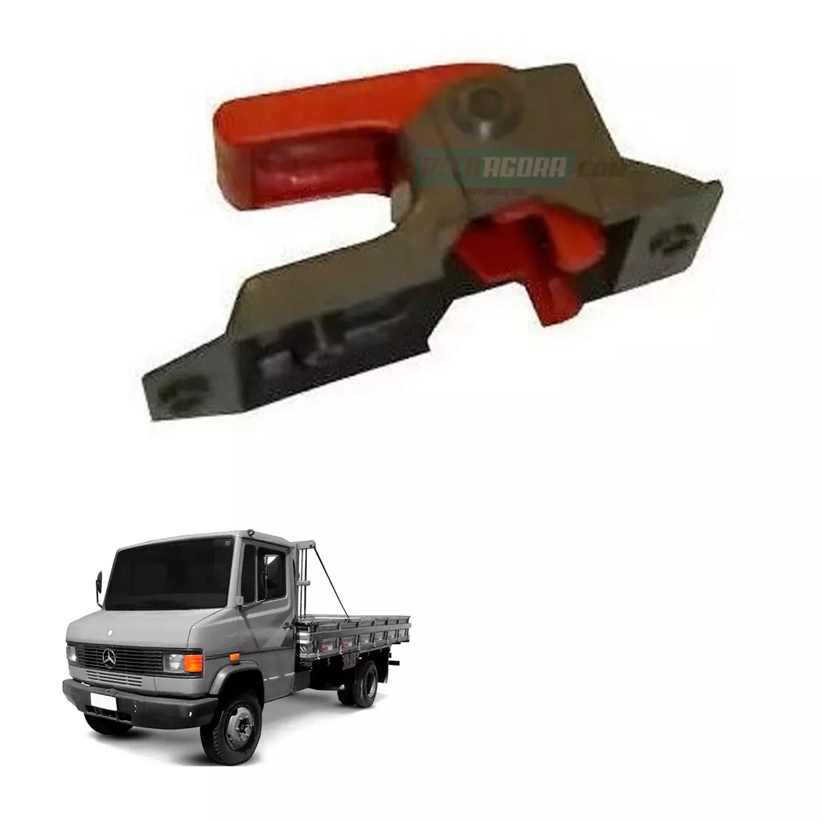 MACANETA INTERNA PORTA MB BICUDO 709 912 1418 1618 CINZA COM PINO FERRO  (688723