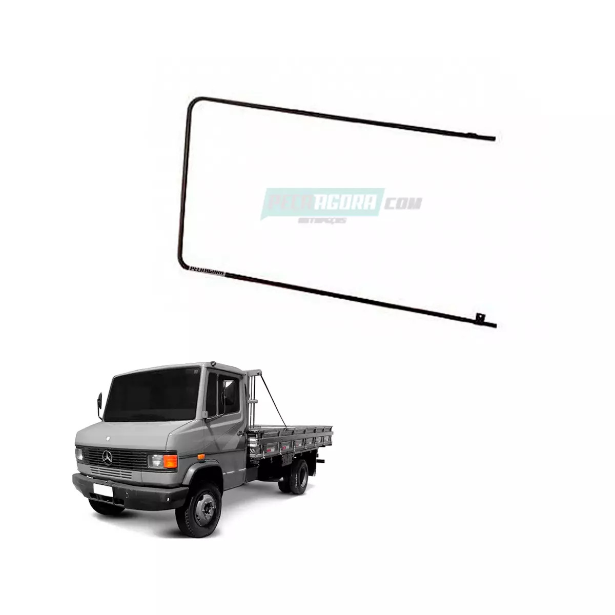 CANALETA VIDRO PORTA LD MB 709 1935 1941 BICUDOS MERCEDES BENZ (6887207153.)